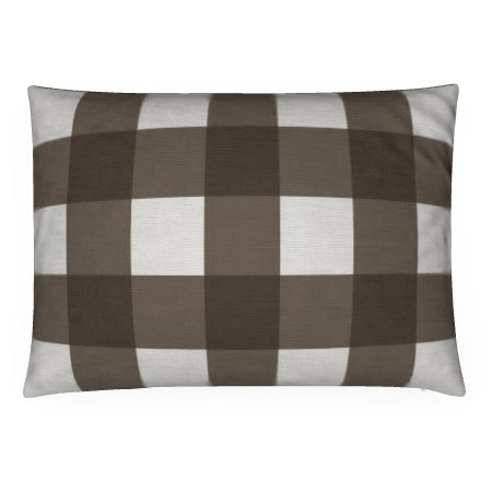 Forest Checkmate Pillow Case - Earthy Brown